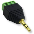 Zdjęcie produktu Gniazdo mini jack 3.5mm TRS 3-pin męskie audio stereo + złącze śrubowe (2)
