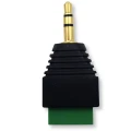 Zdjęcie produktu Gniazdo mini jack 3.5mm TRS 3-pin męskie audio stereo + złącze śrubowe (3)