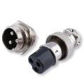 Zdjęcie produktu Wtyk + Gniazdo złącze przemysłowe GX16 NC/CB komplet 3-PIN metalowe IP55 (2)