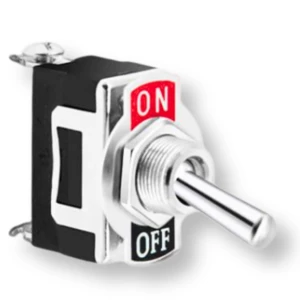 Solidny przełącznik dźwigniowy dwupozycyjny ON-OFF SPST 2P 12mm 10A do DIY