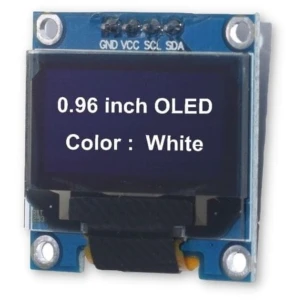 Biały wyświetlacz 0.96 OLED i2C 3-5V SSD1306 128*64 jasny moduł do Arduino