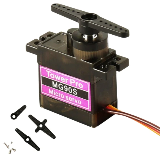 Serwo Tower Pro oryginalne MG90S metalowe zębatki  (1)