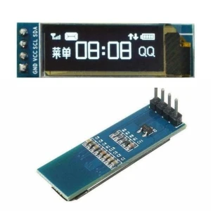 Biały wyświetlacz 0.91 OLED i2C 3-5V LCD 128*32 jasny do Arduino Raspberry