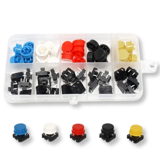 Zestaw 25 przycisków do Arduino Tact Switch 12x12x (1)