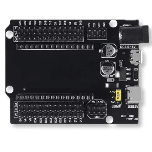 Adapter do ESP32 30-pin ze złączami USB-C microUSB DC do prototypowania