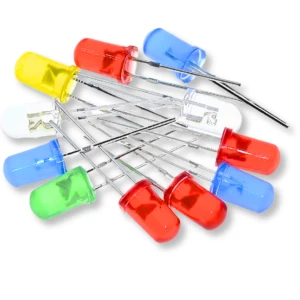 Zestaw x100 Diod LED 5mm Czerwone Zielone Niebieskie 5x kolorów komplet