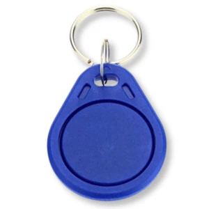 Niebieski brelok zbliżeniowy RFID 125kHz z numerem nieprogramowalny