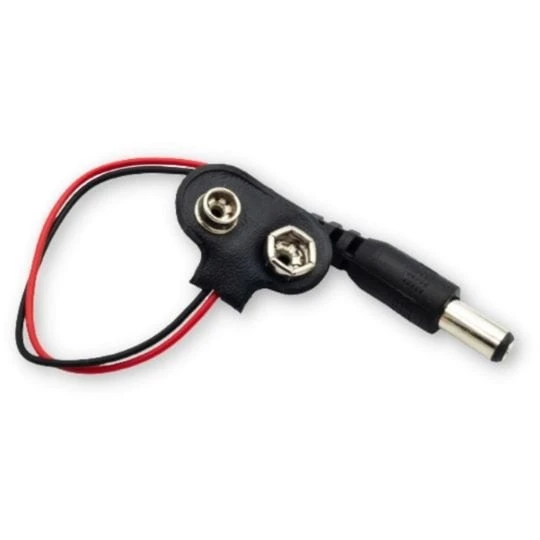 Konektor adapter baterii 9V wtyk DC 2.1x5.5 zatrza (1)
