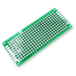 Płytka PCB prototypowa 3x7 cm dwustronna 340 otworów drukowana 2.54 mm