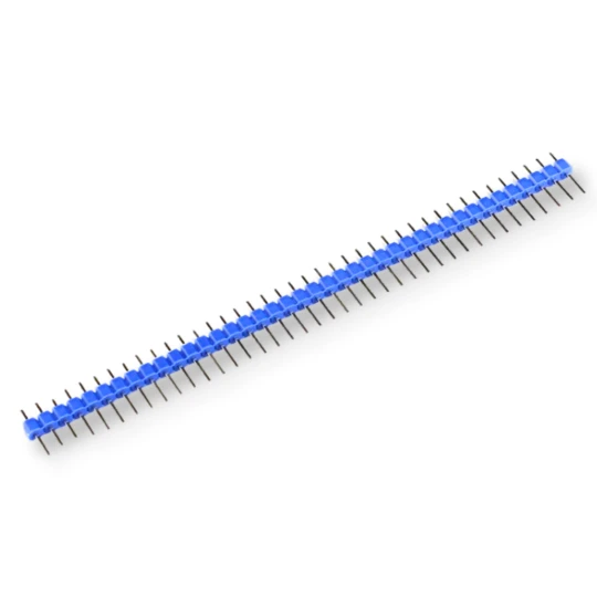 Goldpin THT Niebieska Listwa kołkowa szpilkowa 1x4 (1)