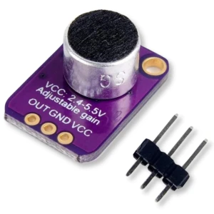 Wzmacniacz mikrofonowy MAX4466 z mikrofonem 20-20kHz MAX4466