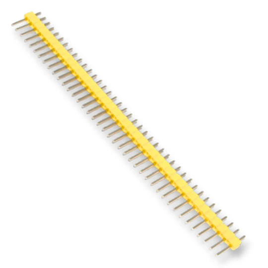 Goldpin THT Żółta Listwa kołkowa szpilkowa 1x40 Pi (1)