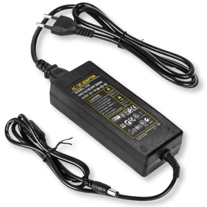 Zasilacz stabilizowany 12V 5A 60W uniwersalny do LED CCTV wtyk DC 5.5/2.1