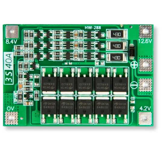 Balanser BMS 3S 40A - 12.6V Ładowarka ogniw Li-Ion (1)