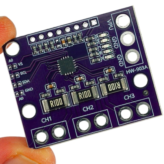 Moduł INA3221 do pomiaru napięcia natężenia I2C 3  (1)