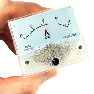 Amperomierz miernik natężenia prądu stałego 20A DC Analogowy Dwukierunkowy
