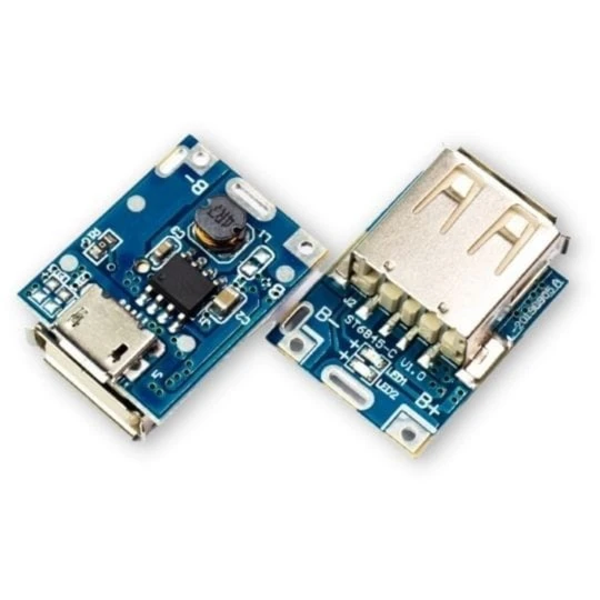 Ładowarka ogniw Li-Ion z przetwornicą Step-Up 5V - (1)