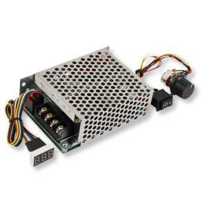 Regulator obrotów silnika PWM 10-50V 40A z wyświetlaczem i przełącznikiem