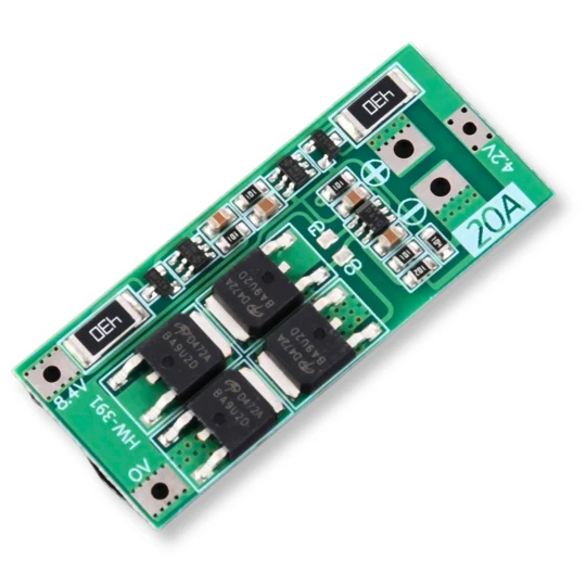Moduł BMS 2S 20A 8.4V balanser do ogniw Li-Ion Li- (1)