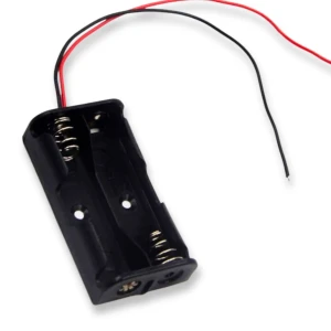 Koszyk na baterie akumulatorki 2x AAA R3 3V ze sprężynkami + 15cm kabel