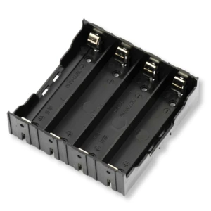 Wytrzymały koszyk na ogniwa 4x 18650 4s konfigurowalny do druku z blaszkami