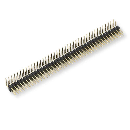 2x Listwa Goldpin 2x40 pin THT męska 2.54 mm kołko (1)