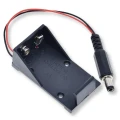 Koszyk na baterie 9V 6F22 z wtykiem 2.1/5.5mm na p (1)
