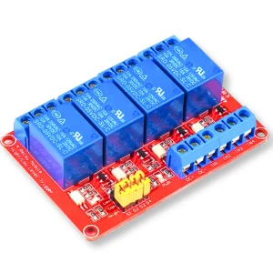 Moduł 4-kanałowy 5V 10A przekaźnik sterowany stanem niskim/wysokim LL/HL