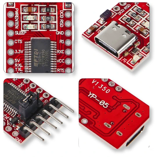 Konwerter USB-C UART FTDI FT232RL 3.3V 5V moduł US (1)