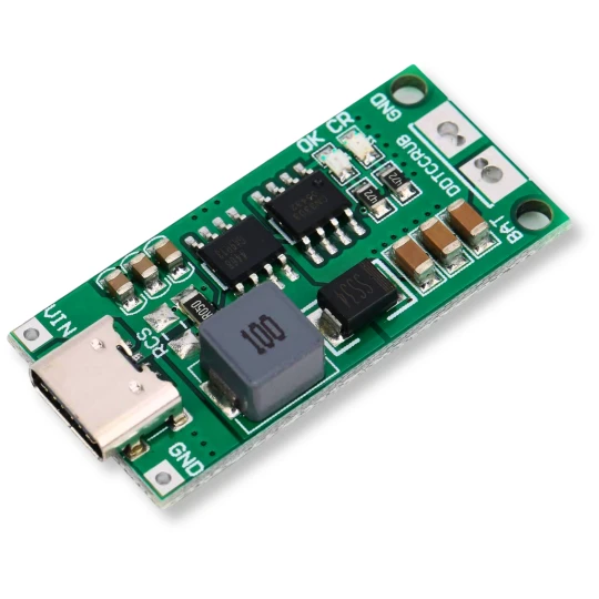 Moduł ładowarka ogniw Li-Ion 18650 2S USB-C 1.1A I (1)