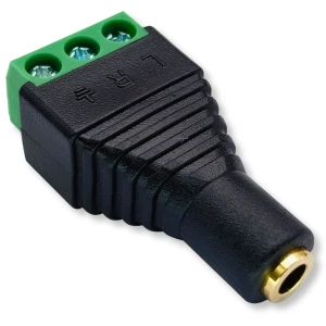 Gniazdo mini jack 3.5mm TRS 3-pin żeńskie audio stereo + złącze śrubowe