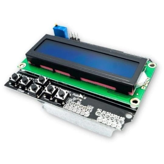 Niebieski wyświetlacz LCD 1602 16x2 HD44780 z klaw (1)