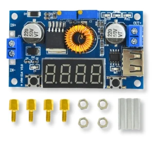 Przetwornica z woltomierzem XL4015 DC-DC 36-1V Step-Down 5A z wyświetlaczem