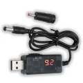 Kabel USB Przetwornica StepUp 9-12V 2A Wyświetlacz (2)