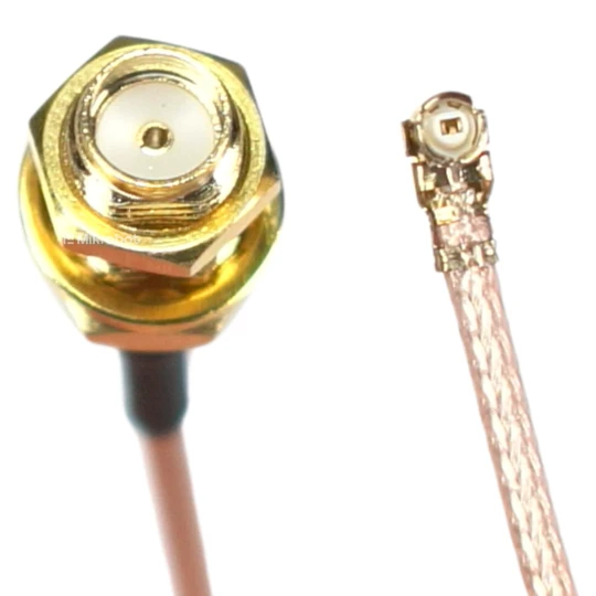 Zdjęcie produktu Pigtail U.FL IPX IPEX SMA-F gniazdo żeńskie RG178 5cm 50Ohm WiFi LoRa (1)