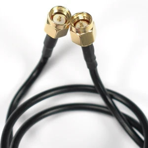 Pigtail SMA wtyk męski / SMA wtyk męski 50cm RG174 50 Ohm kabel LTE 5G RF
