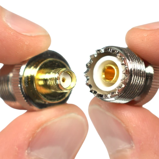 Zdjęcie produktu Adapter redukcja przejściówka SMA-F gniazdo UHF UC-1 do Baofeng UV-5R (1)