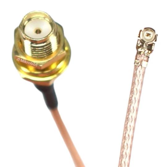 Zdjęcie produktu Pigtail U.FL IPX IPEX SMA-F gniazdo żeńskie RG178 10cm do LoRa Meshtastic (1)