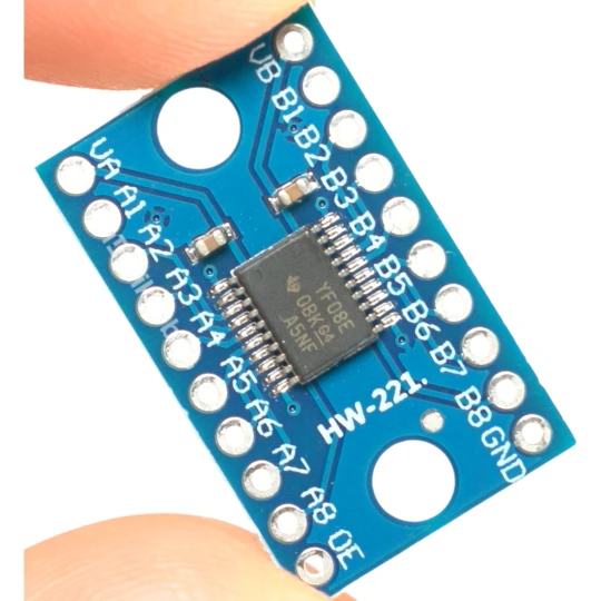 Zdjęcie produktu Konwerter poziomów logicznych 8-kanałowy TXS0108E 3.3V 5V do Arduino ESP32 (1)