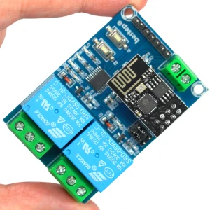 Moduł przekaźnika 2 kanały WiFi ESP8266 230V 10A + ESP-01S Tasmota MQTT