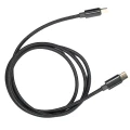 Zdjęcie produktu Przewód Kabel USB-C 1m 60W PD 3A w oplocie do Arduino ESP32 czarny USB 2.0 (2)