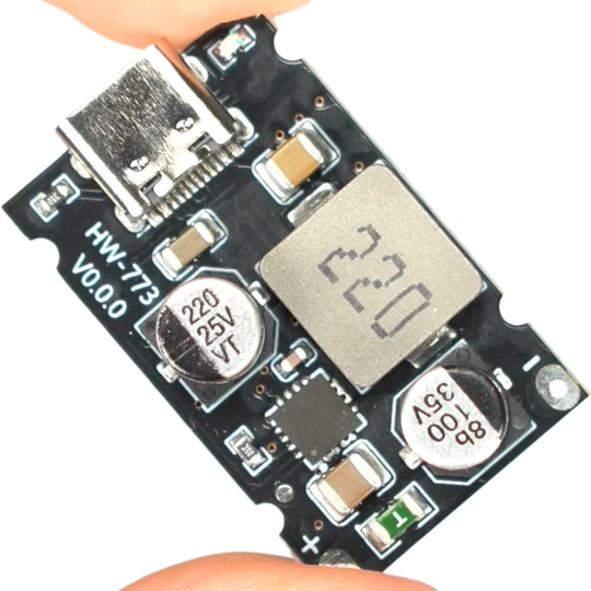 Zdjęcie produktu Moduł przetwornica ładowarka step-down USB-C 65W QC 3.0 PD 3.1 8V-30V (1)