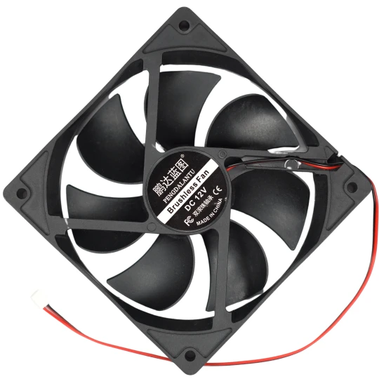 Zdjęcie produktu Wentylator 120x120x25mm wiatrak 12V 2-pin XH chłodzenie podwójne łożysko (1)