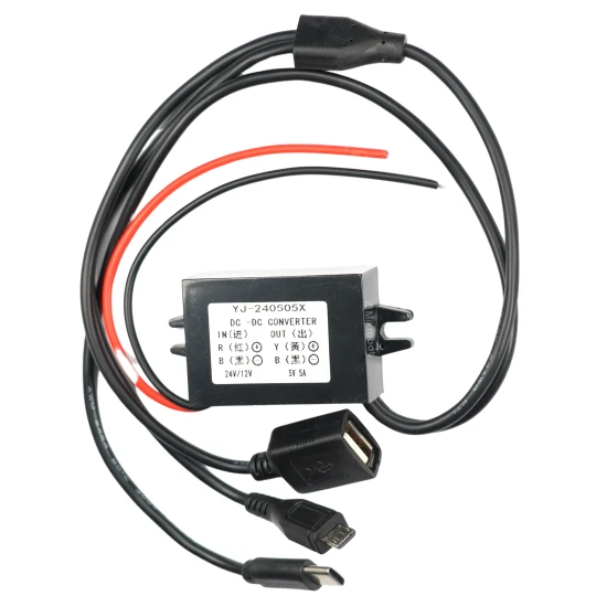 Zdjęcie produktu Przetwornica ładowarka samochodowa Step-Down 12-24V 5V 5A USB-C Micro USB (1)