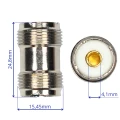 Zdjęcie produktu Złącze łącznik antenowy beczka UC-1 UHF krótka 24,8mm teflon PTFE SO-239 (2)