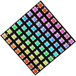 Moduł LED 64 diod WS2812 5050 Świecąca matryca MATRIX - 5V 8x8 cm Arduino