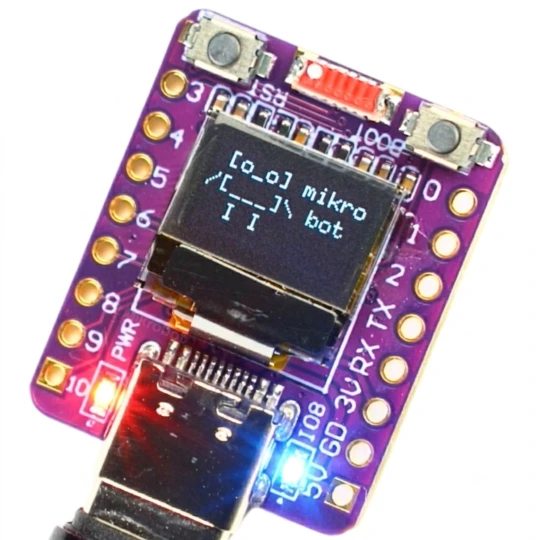 Zdjęcie produktu Mikrokontroler ESP32-C3 Super Mini OLED 0.42 USB-C Moduł WiFi BT do Arduino (1)