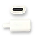 Zdjęcie produktu Gniazdo USB-C 2.0 złącze żeńskie typu C na kabel biała obudowa PCB (2)