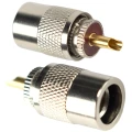 Zdjęcie produktu Wtyk złącze UC-1 UHF męski nakręcany lutowany kabel RG-11 pozłacany PL-259 (1)
