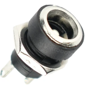 Gniazdo DC zasilające złącze żeńskie 2.1/5.5 mm do obudowy plastikowe CCTV
